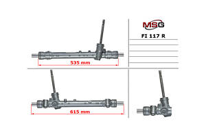 Рулевая рейка без ГУР FI117R FIAT 500X 15-; JEEP Renegade 14-
