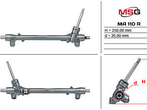 Рулевая рейка без ГУР MA110R MAZDA CX-5 12-17