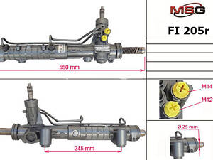 Рулевая рейка с ГУР FI205R FIAT Doblo 00-13