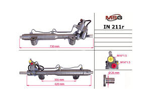 Рулевая рейка с ГУР IN211R INFINITI G 07-14, Q50 13-