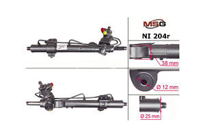 Рульова рейка з ГПК NI204R NISSAN Almera N16 00-06