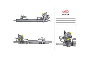 Рулевая рейка с ГУР NI245R NISSAN Murano Z51 08-16