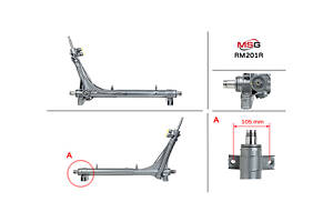 Рульова рейка з ГПК RM201R RAM Promaster 13-22