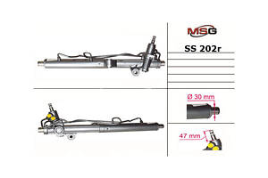 Рулевая рейка с ГУР SS202R SSANGYONG Kyron 05-11, Actyon 06-11, Rexton 01-06, Rexton 06-12, Rexton 12-18