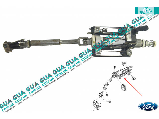 Рулевой вал верхняя часть 1383951 Ford / ФОРД MONDEO III 2001-2007 / МОНДЕО 3