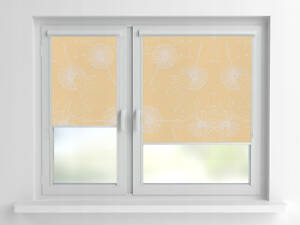 Рулонна штора Rolets Квіти 2-54289-825 82.5x170 см закритого типу Персикова