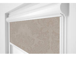 Рулонна штора Rolets Квіти 2-7648-1450 145x170 см закритого типу Світло-коричнева