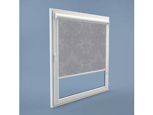 Рулонна штора Rolets Квіти 2-7649-650 65x170 см закритого типу Світло-сіра