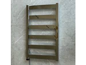 Рушникосушка електрична Terma VIVO ONE 670x400 Chrome, тен ONE з лівої сторони