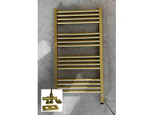 Рушникосушка комбінована Terma Fiona 900x500 Brass, тен ONE + вентиль Unico