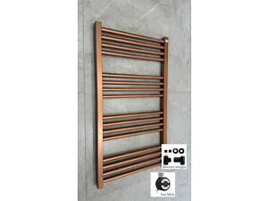 Рушникосушка комбінована Terma Fiona 900x500 Cooper, тен MOA + вентиль Integra