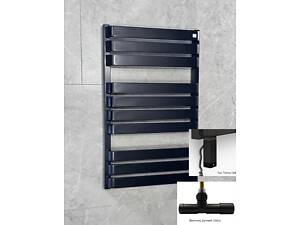 Рушникосушка комбінована Terma WARP T 785x500 Black mat, тен ONE + вентиль Unico