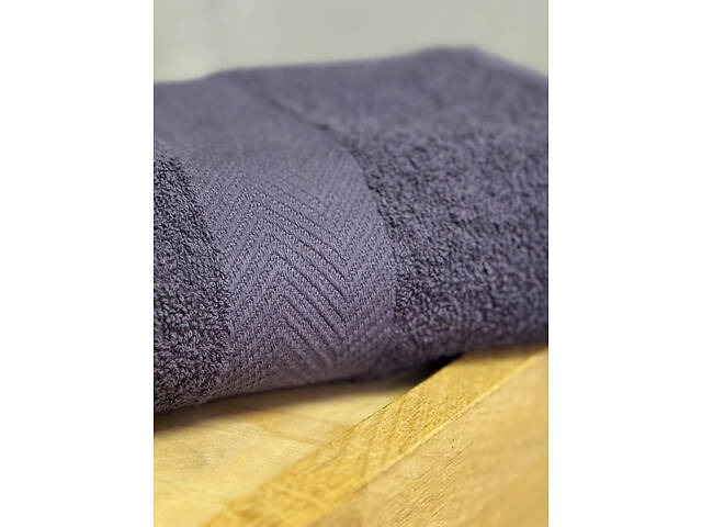 Полотенце Ecotton 50х80 см махровое темно-серого графитового цвета Dark Grey. - Фото 4