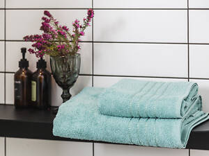 Полотенце Ecotton 70х140 см махровое банное высокой плотности 420 г/м² зеленое Green