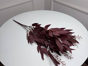 Рускус букет штучний, В-55 см 5шт/уп. Колір: бордовий