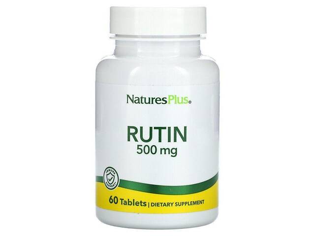 Рутин, Rutin, Nature's Plus, 500 мг, 60 таблеток - Фото NaN Рутин, Rutin, Nature's Plus, 500 мг, 60 таблеток - Фото NaN