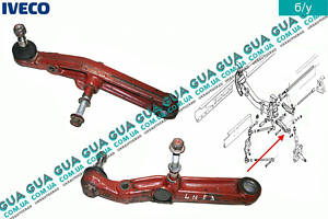 Рычаг нижний подвески левый ( торcионная балка ) 93815025 Iveco / ИВЕКО DAILY II 1989-1999 / ДЭЙЛИ Е2 89-99, Iveco / ИВЕ