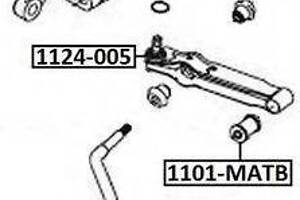 РЫЧАГ ПОПЕРЕЧНЫЙ (CHEVROLET MATIZSPARK (M100) 1998-2005) AKITAKA 1124005 на SUZUKI ALTO (SS80)