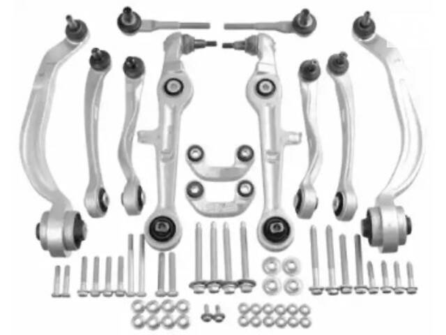 Рычаги подвески со стойками стабилизатора, AUDI A4, 1.6-3.2, 00-09