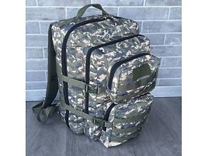 Рюкзак 50л с системой MOLLE Темный Пиксель