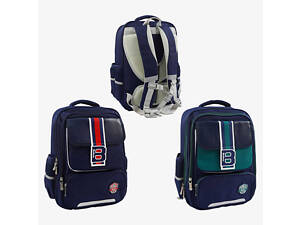 Рюкзак C 72825 (50) 2 види, розмір: 34х20х45 см, 2 відділення, 4 кишені, нагрудний ремінь, регульовані лямки, на блискавці, в пакеті