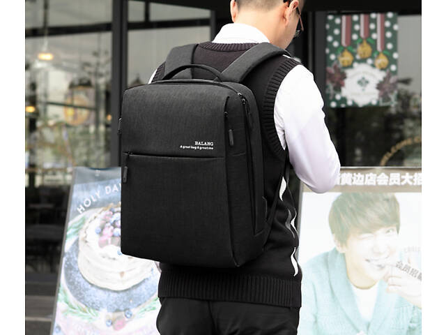 Рюкзак для ноутбука Balang 15.6' BLB-1701 - Black - Фото 2