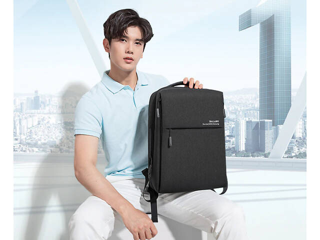 Рюкзак для ноутбука Balang 15.6' BLB-1701 - Black - Фото 4