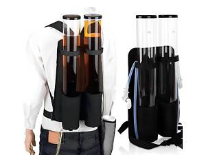 Рюкзак-дозатор RESTEQ на 6 л — портативний бар на спину з двома кранами і тримачем для склянок