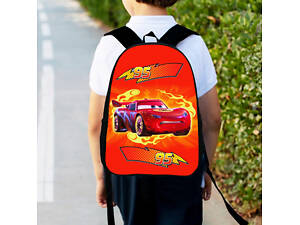 Рюкзак детский Тачки Блискавка Маквін 34х27см, городской ранец для мальчика с принтом (00444)