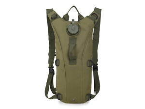 Рюкзак-гидратор для воды военный - питьевая система на 2,5 литра (Army Green)