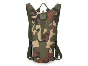Рюкзак-гидратор для воды военный - питьевая система на 2,5 литра (Jungle camouflage)