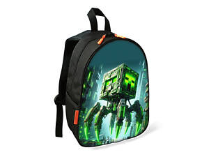 Рюкзак Minecraft Крипер детский школьный/городской 34х27х13 см для мальчика (02436)