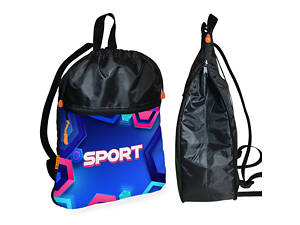 Рюкзак-мешок для обуви, спортивной формы Sport детская сумка для смены с расширителем (01416)