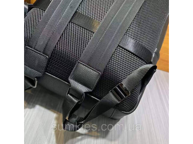 Рюкзак чоловічий з натуральної шкіри 30х41х12, міська сумка на спину для ноутбука Tiding Bag чорна - Фото 10