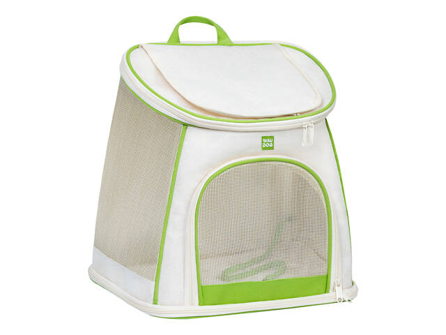 Рюкзак-переноска для котів та дрібних порід собак WAUDOG Relax Eco, 40*40*26 см, до 8 кг - Фото 1