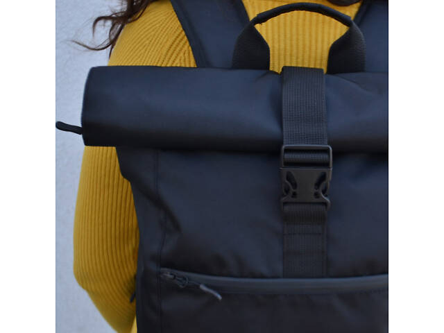 Рюкзак Roll Top чоловічий-жіночий для ноутбука міський рол топ, великий рюкзак для подорожей - Фото 3