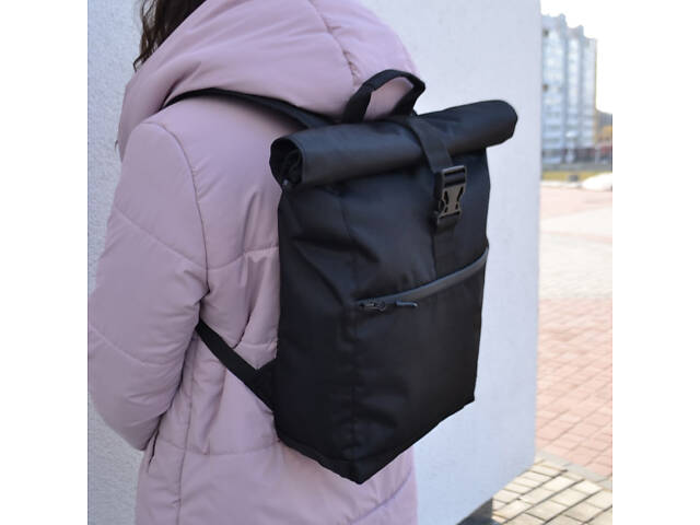 Рюкзак Roll Top чоловічий-жіночий для ноутбука міський рол топ, великий рюкзак для подорожей - Фото 6