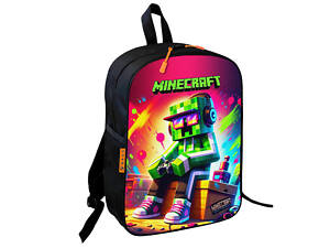 Школьный рюкзак Minecraft - Крипер с джойстиком, 36×27 см для мальчиков (01749)