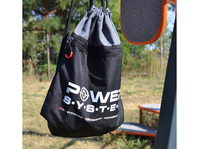 Рюкзак спортивний Power System PS-7011 Gym Sack Alpha Blak/Grey - Фото 5