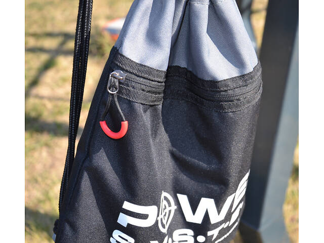 Рюкзак спортивний Power System PS-7011 Gym Sack Alpha Blak/Grey - Фото 6