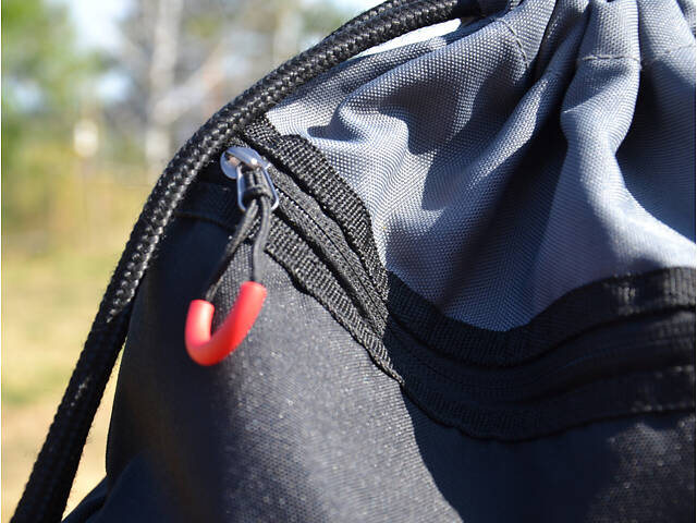 Рюкзак спортивний Power System PS-7011 Gym Sack Alpha Blak/Grey - Фото 7