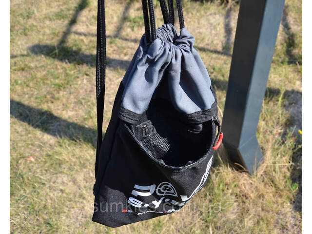 Рюкзак спортивний Power System PS-7011 Gym Sack Alpha Blak/Grey - Фото 4