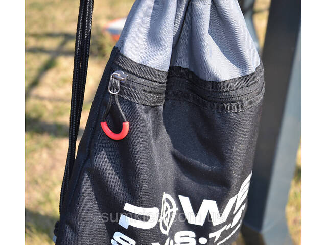 Рюкзак спортивний Power System PS-7011 Gym Sack Alpha Blak/Grey - Фото 7