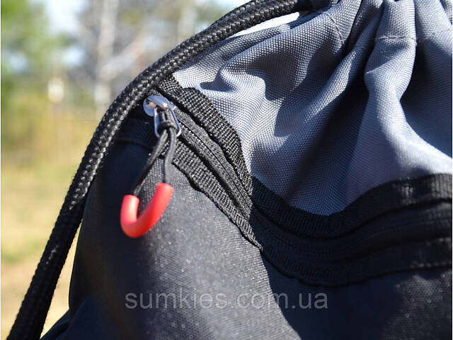 Рюкзак спортивний Power System PS-7011 Gym Sack Alpha Blak/Grey - Фото 8