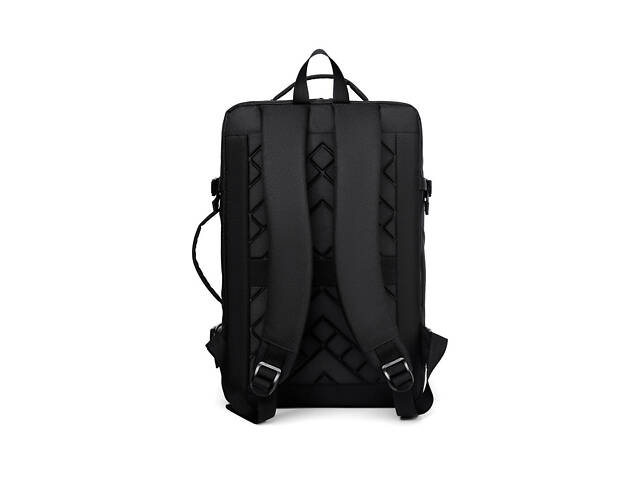 Рюкзак-сумка трансформер Digital Dumantu 2101 для ноутбука 15,6' протиударний Чорний (IBN042B) - Фото 4