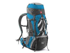 Рюкзак туристичний Naturehike NH70B070-B, 70 л + 5 л, блакитний