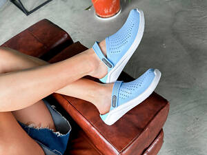 Сабо женские Croki голубые резина 8311, размер 36