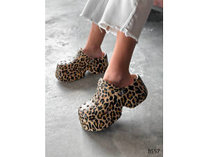 Сабо женские Croki леопард 8557, размер 37