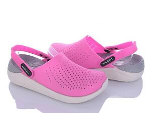 Сабо крокси жіночі медичні розмір 37 фуксія/світло-сірий - Взуття ЕВА Luckline 5117-369 (36-41)