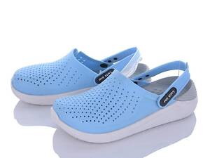 Сабо крокси жіночі медичні розмір 38 небесний/світло-сірий - Взуття ЕВА Luckline 5117-383 (36-41)